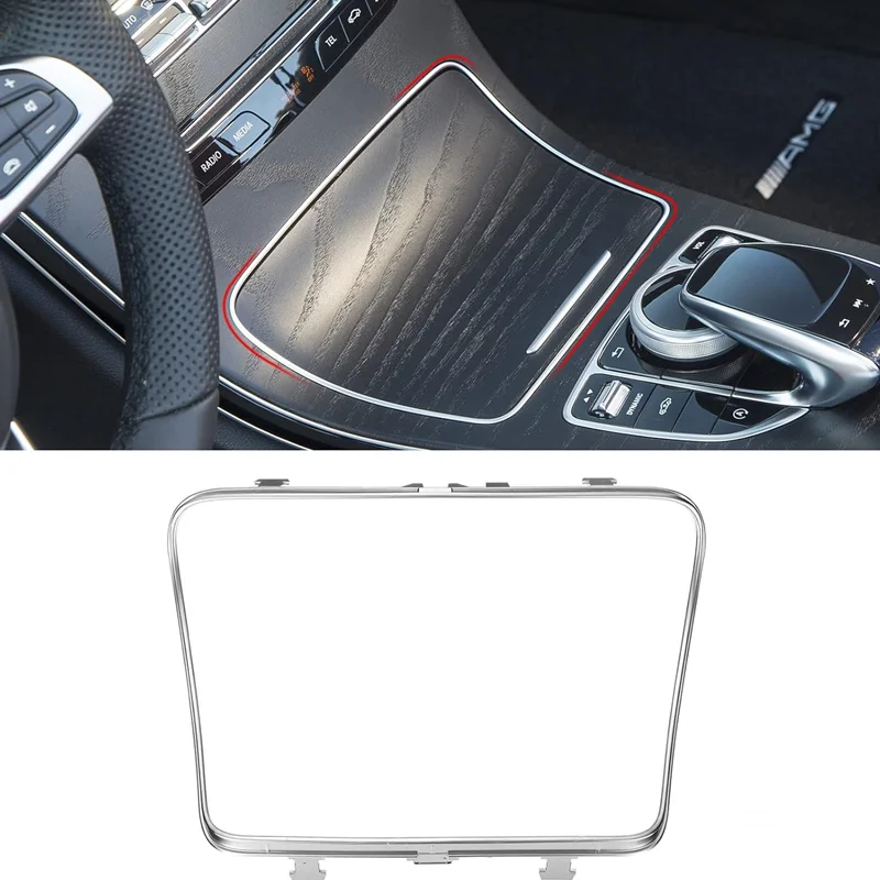 

TTCR-II совместим с рамкой центральной пепельницы Mercedes Benz, для хромированной центральной консоли класса C GLC, запасная отделка коробки для хранения