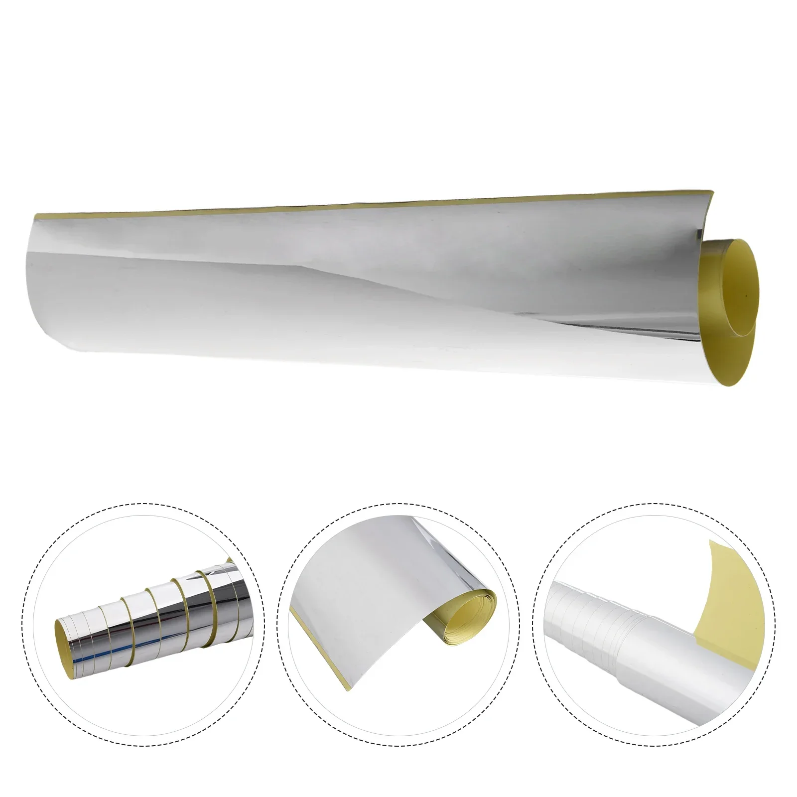 Wall Sticker Self Adhesive Mirror Sheets Flexible Non Glass Mirrors Removable Mirror Wall Sticker Home Bedroom 3D Decor