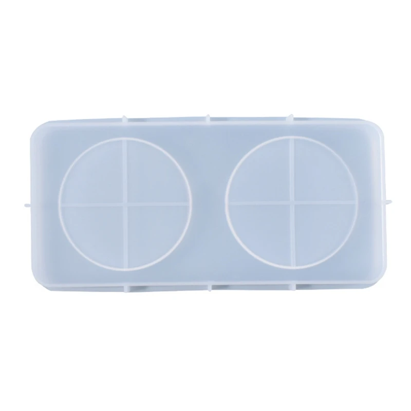

N58F Crystal Wine Tray Plate Casting UV Epoxy Mould DIY Crafts Cup Mat Mold