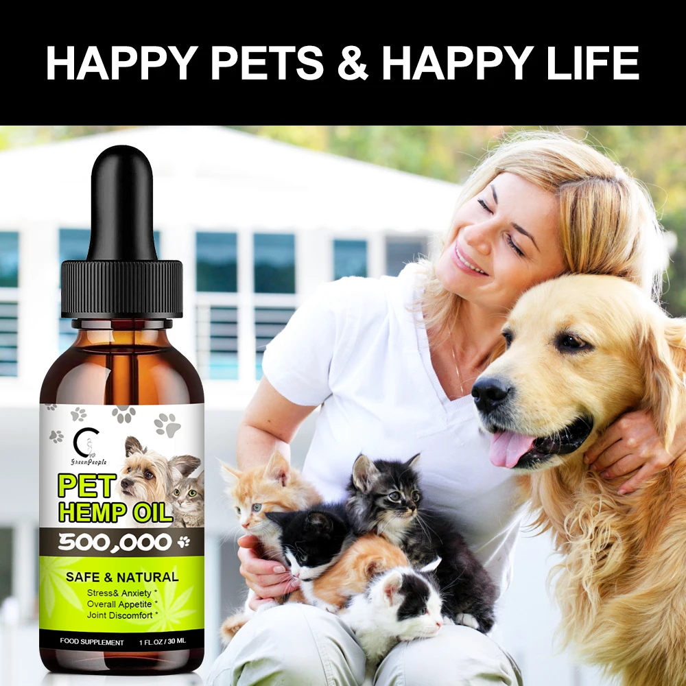 GPGP Greenpeople Natural Soothing Oil Temper Dogs /Cat Pet Anxiety Relief Epileptic Remission hair Care |