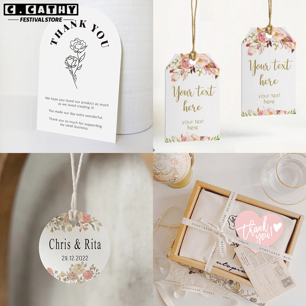 Greeting Cards Wedding Invitations Thank You Cards Custom Cards Thank You for Small Business Personalized Logo Wedding Invitation Birthday Greeting Card Postcard Gift Package
