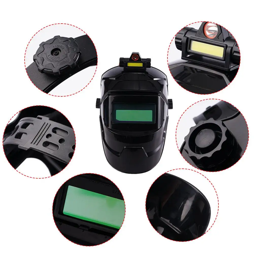 Welding Helmet With Rechargeable Headlight Automatic Dimming - Image 2