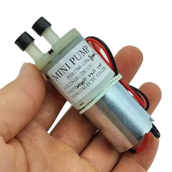 DC 12V Small Mini 370 Motor Water Pump Diaphragm Self Priming Suction Pump Mini Water Flow Control Pump 27mm Pump Head
