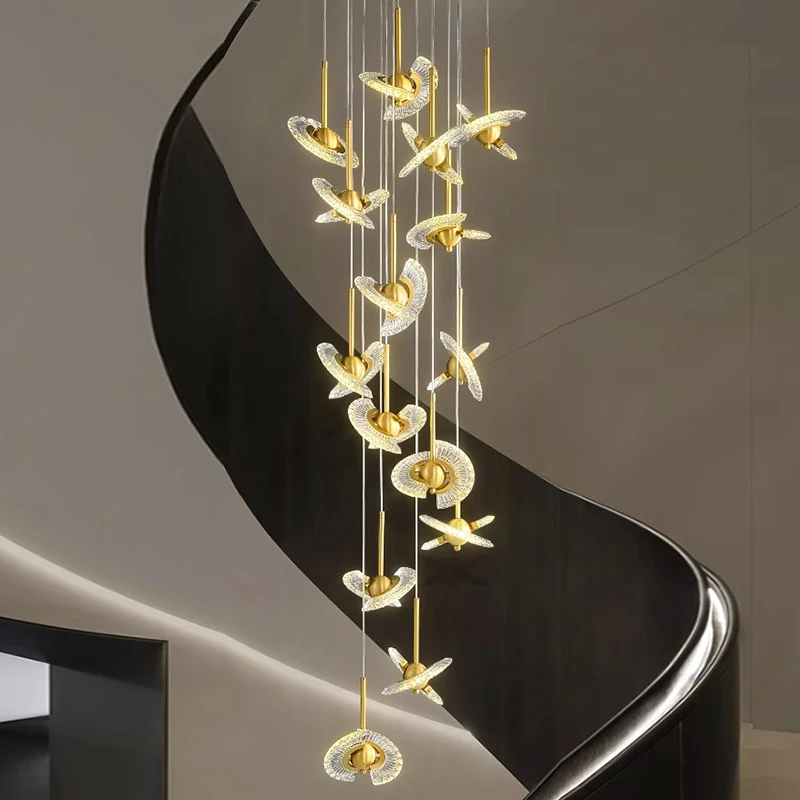 Nordic Home Decoration Stair Chandelier Living Room and Dining Room Pendant Lights Ceiling Light Indoor Lighting pendant lights ceiling light pendant lamp chandelier lighting vintage pendant lights rope pendant lamp