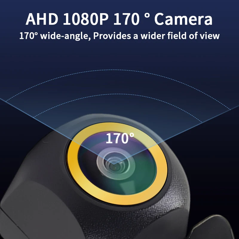 AHD 1080P 어안렌즈 후방 카메라 170도 ° 광각 야간 투시 방수 범용 자동차 후방 주차 카메라