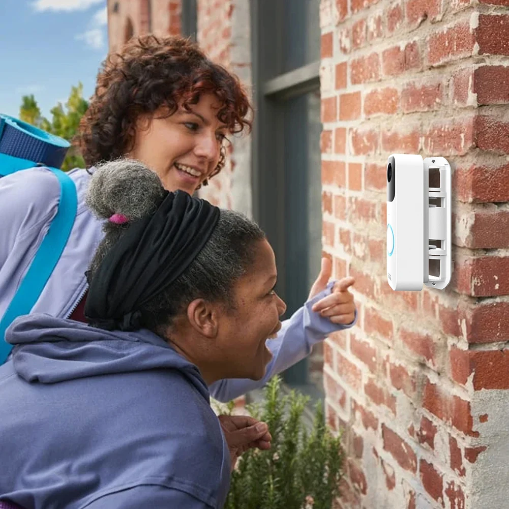 스마트 비디오 초인종 브래킷 ABS 초인종 조절 가능한 각도 마운트 블링크 비디오 45도 회전 브래킷 랙