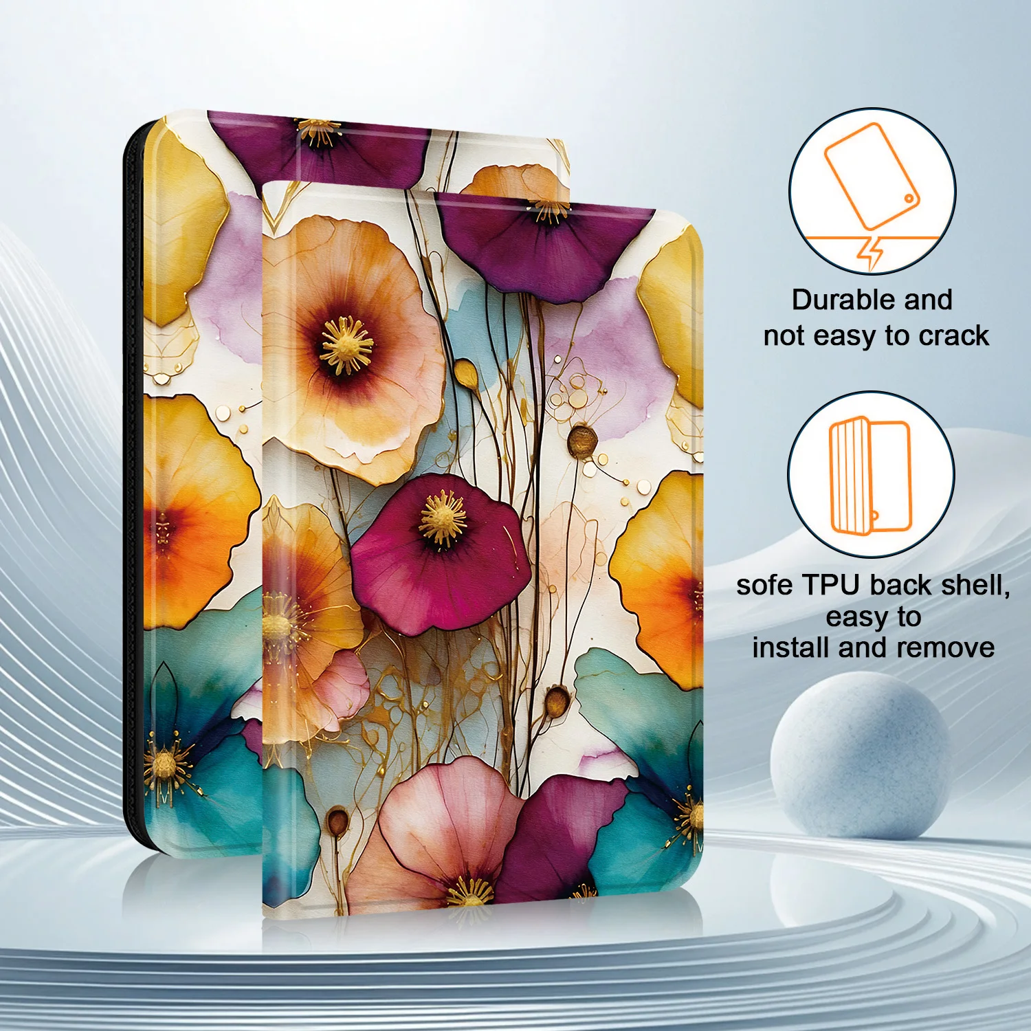 Premium Leather Tablet Case with Stylus Holder