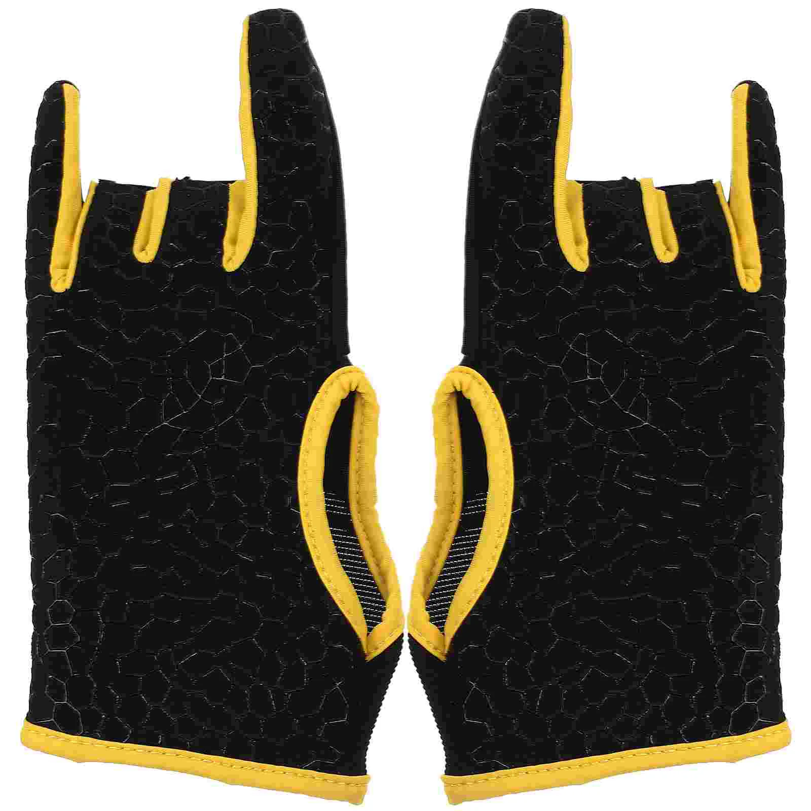 1 Pair of Silicone Anti-slip Bowling Gloves Professional Elastic Breathable Sports Gloves - Size L/XL (Yellow) 1 pair of bicycle handlebar tapes road bike handlebar band breathable non slip cycling handlebar belt