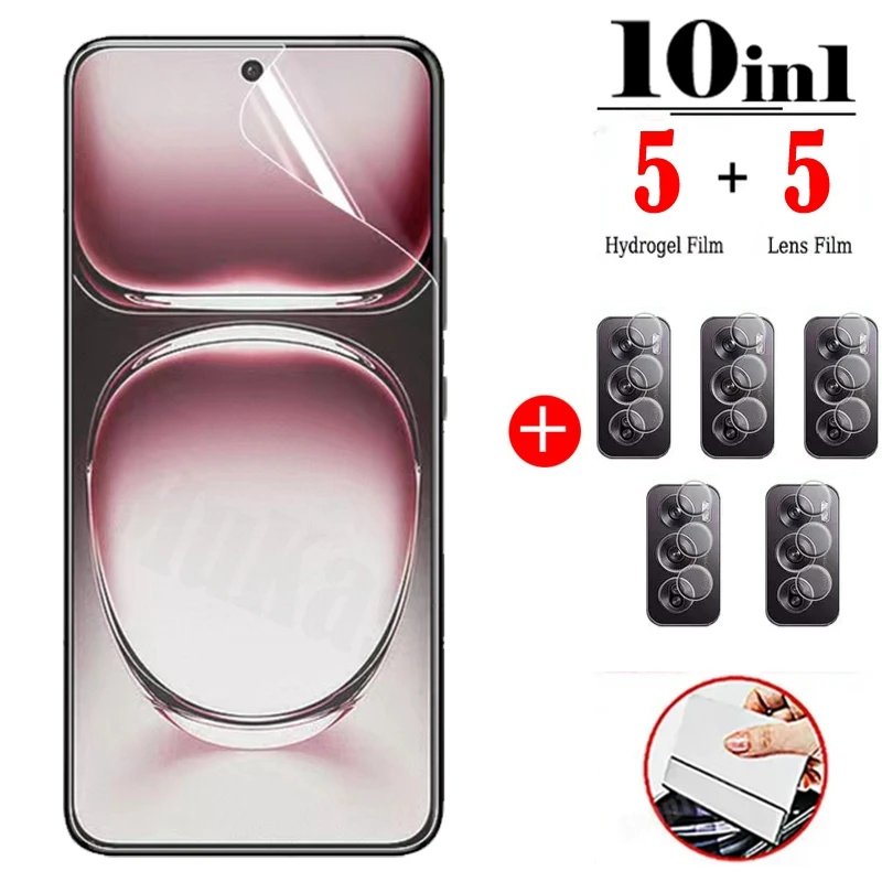 Pellicola Protettiva Idrogel Per Oppo Reno 12 / Reno 12 Pro (3 Pezzi) - HD Trasparente, Autorigenerante, Supporta Impronta Digitale