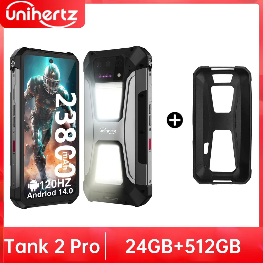 Unihertz tank 2 Pro 8849 rugged phone with projector, 100MP camera
