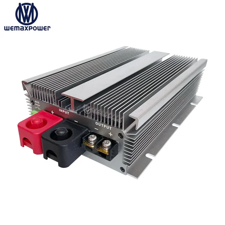 Wemaxpower 12V (12.5V TO 16V) to 14.6V 80A DC TO DC life-po4 Lithium Battery Charger Constant current for RVs Boat Truck