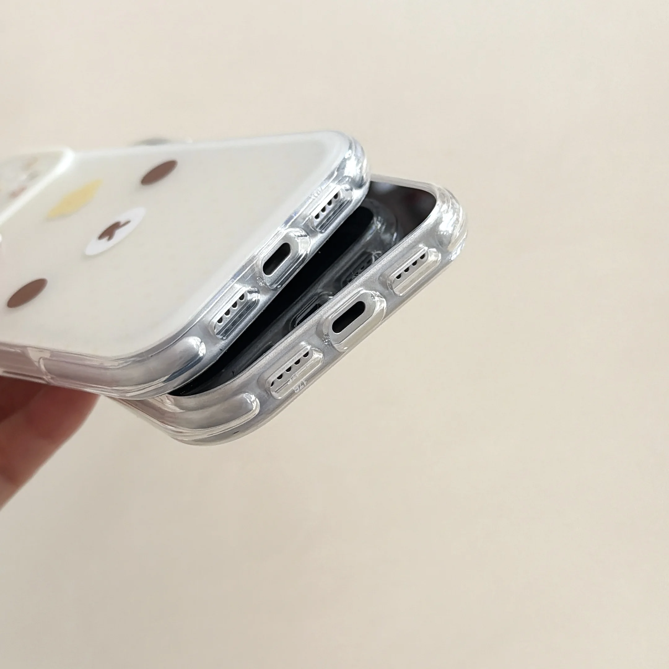 Niedliche Cartoon Rilakkuma Weiß-Brauner Bär Handyhülle für iPhone 17 Pro Max, auch passend für iPhone 15 16 Pro Max – Detail 14