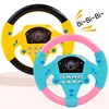 Juguete de volante de simulación eléctrica con sonido ligero para bebés y niños, copiloto educativo Musical, volante, juguetes vocales