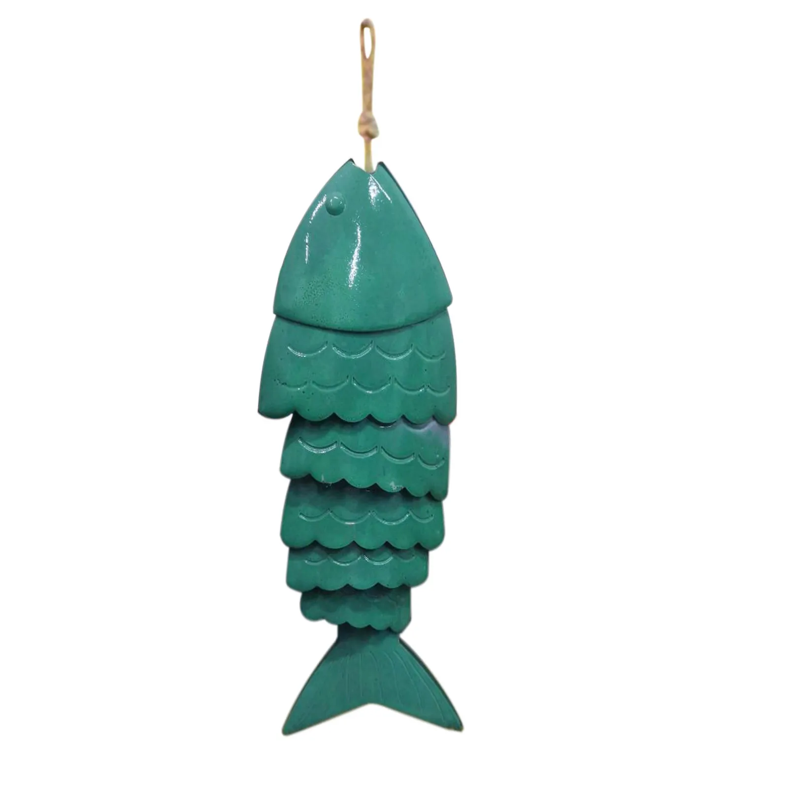 Colored Koi Fish Wind Chime Vintage Wall Hanging Decor Rustproof Artistic Works Craft Holiday Festival Ornament Resin Brass Fish