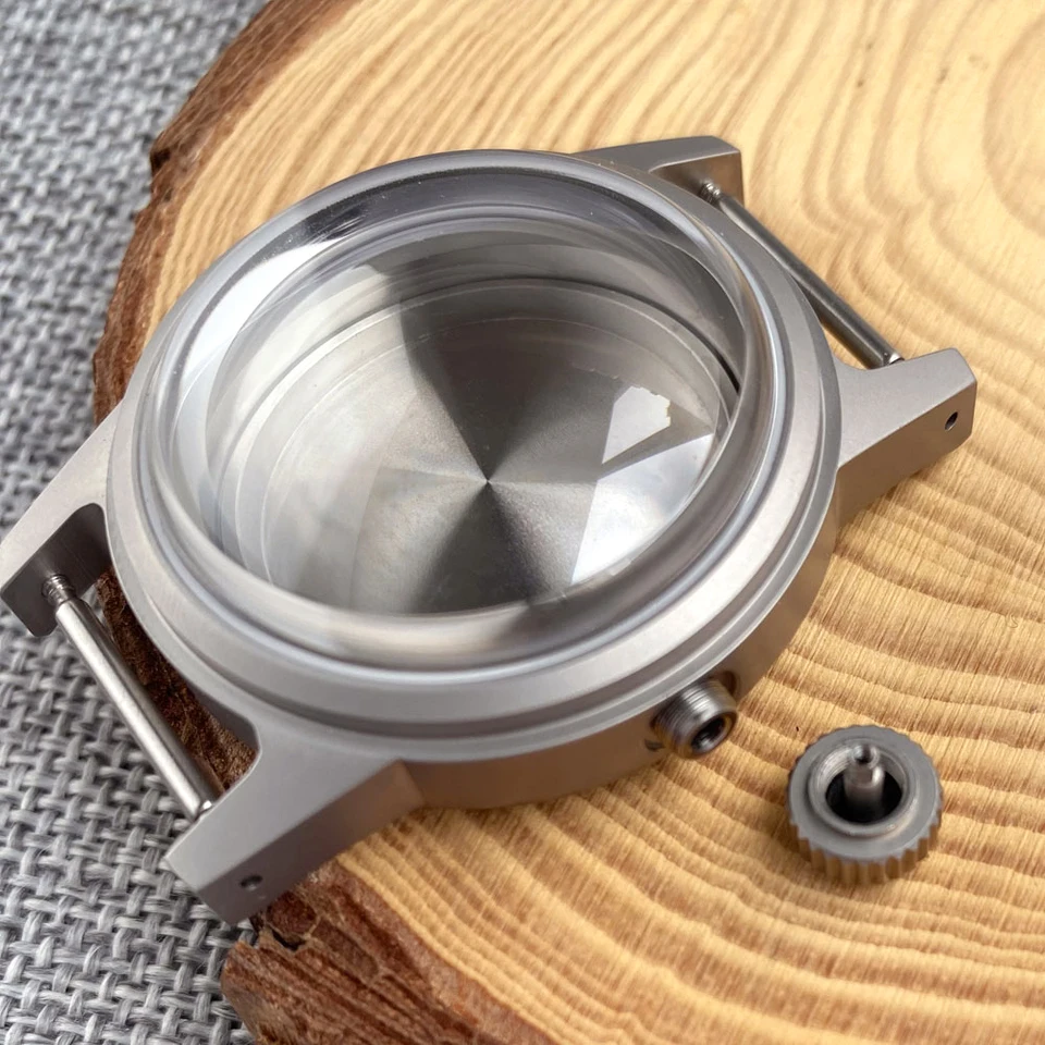 1 Pz 20ATM Doppio Vetro Zaffiro A Cupola Orologio Vintage - Foto 4