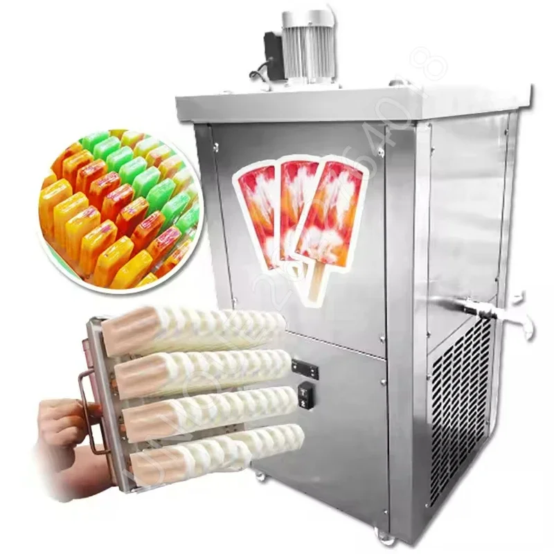Commercial 1/2/4 Mold Stainless Steel Fruit Milk Automatic Ice Cream Popsicle Making Machine Ice Lolly Maker High Efficiency 2
