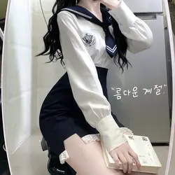 Korean Uniform Hot Girl College Style Jk Bag Hip Skirt Sailor Suit Jkuniform School Uniform Cosplay School Girl Japanese Fashion