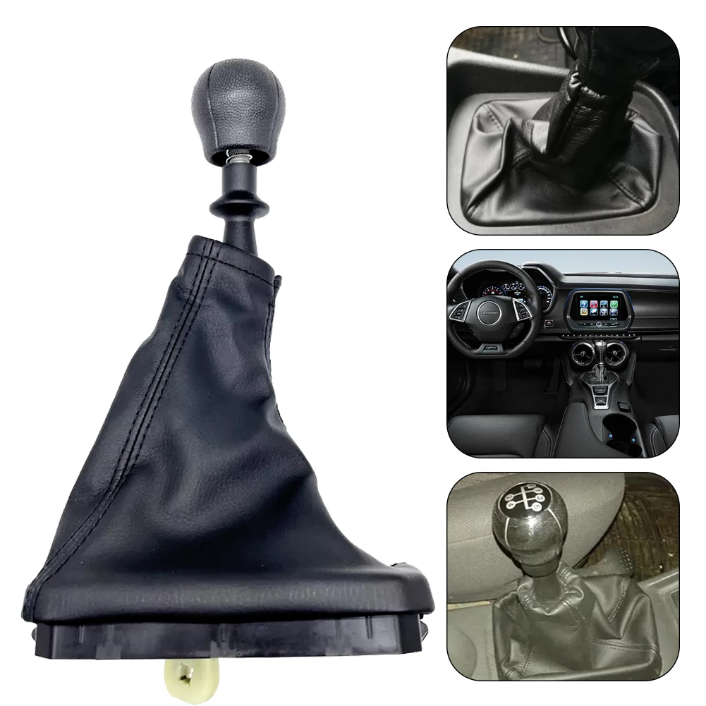 

For Chevrolet C1 C2 C3 Opel 1994-2012 Car Shift Knob Reverse Spring Lever Kit 5 Speed Gear Stick Shift Knob Leather Boot