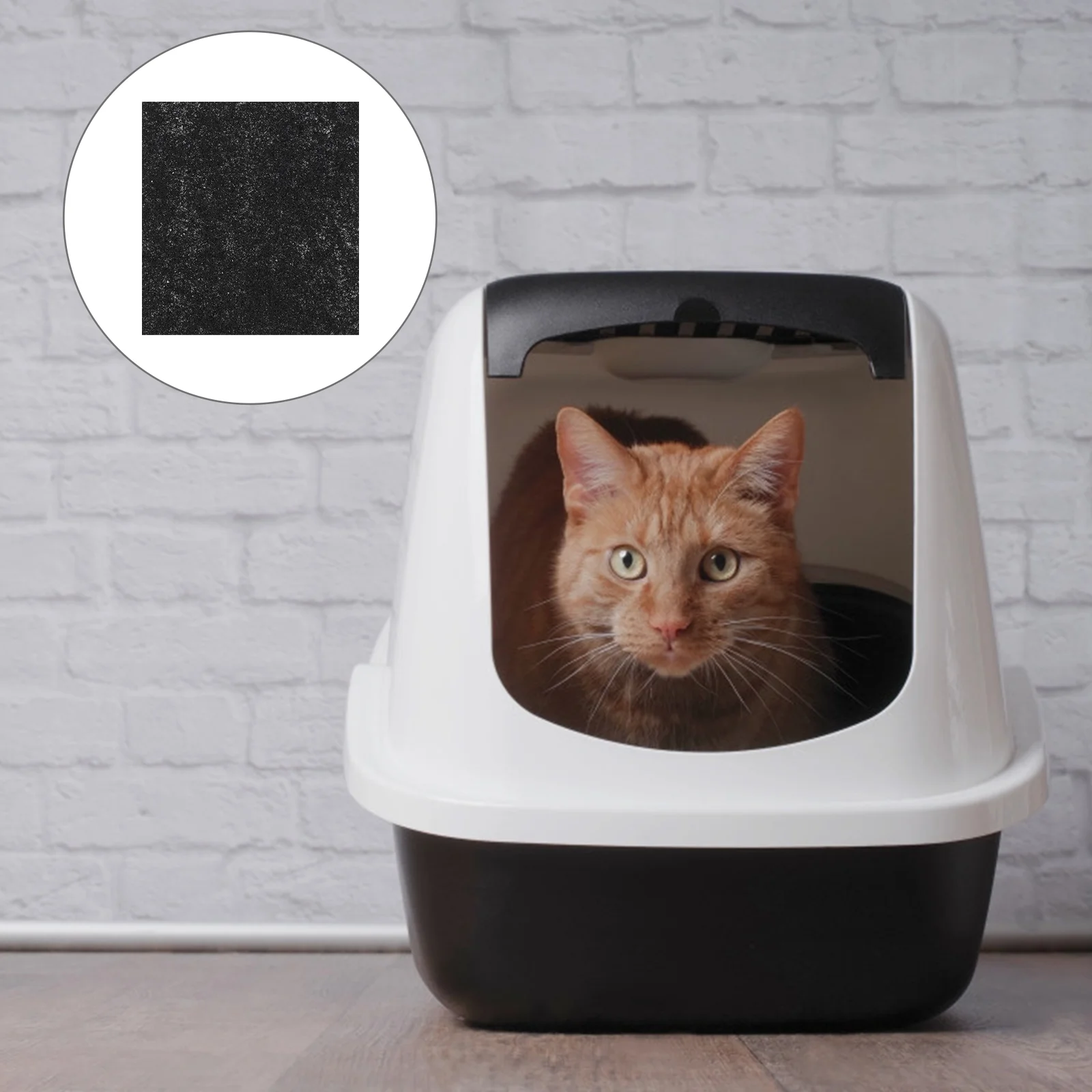 

Activated Carbon Filter Pads Pet Toilet Trash Box Deodorant Charcoal Filter Cat Toilet Cat Litter Boxes Self Cleaning Pads