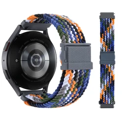 Verbeterde Gewoven Magnetische Gesp Smartwatch Band, 22mm Polsband Bracelet