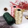 100g/Hand Woven Hollow Thread for Flat Ribbon Mercerized Ice Silk Hook Shoes Crochet Yarn Satin Designed Blended Fancy Yarn DIY 2