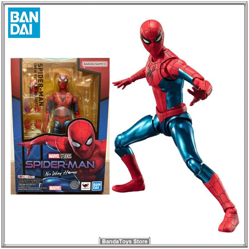 

In Stock Original S.H.Figuarts SHF SPIDER-MAN No Way Home New Red & Blue Suit Tom Holland Anime Action Figures Model Toys