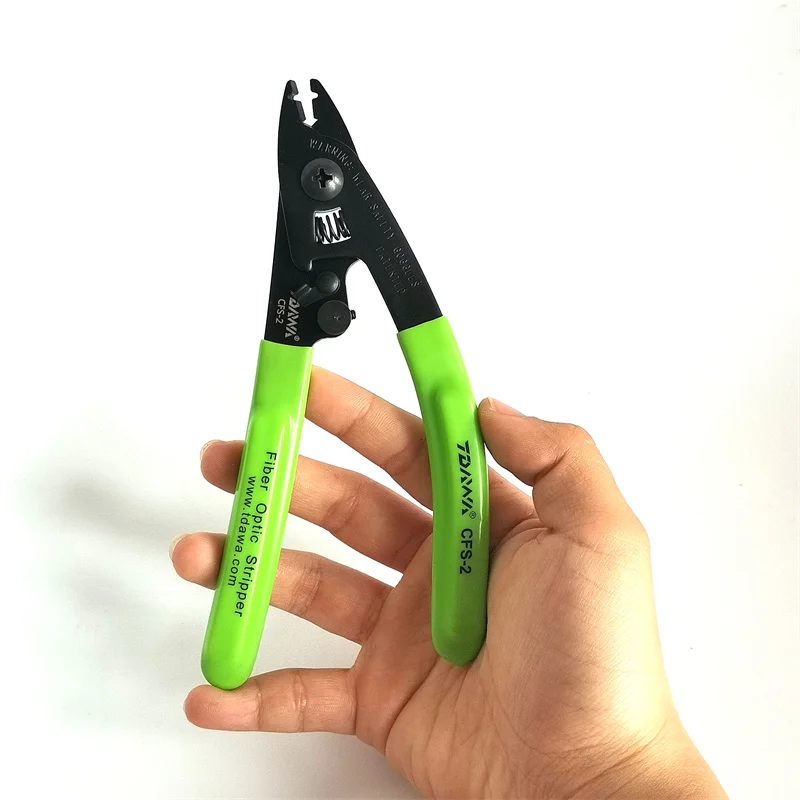 1PCS Stripper for Fiber Optic CFS-2 fiber optic peeler Wire Strippers FTTH Tools Kit Scissors Double Hole