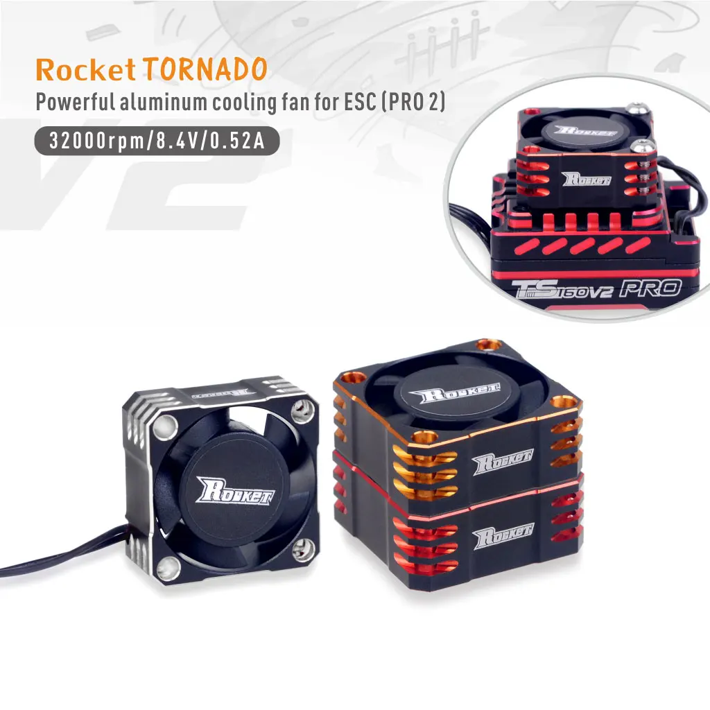 Hélices RC 30mm pour moteur et ESC, vue rapprochée des pales en plastique.
