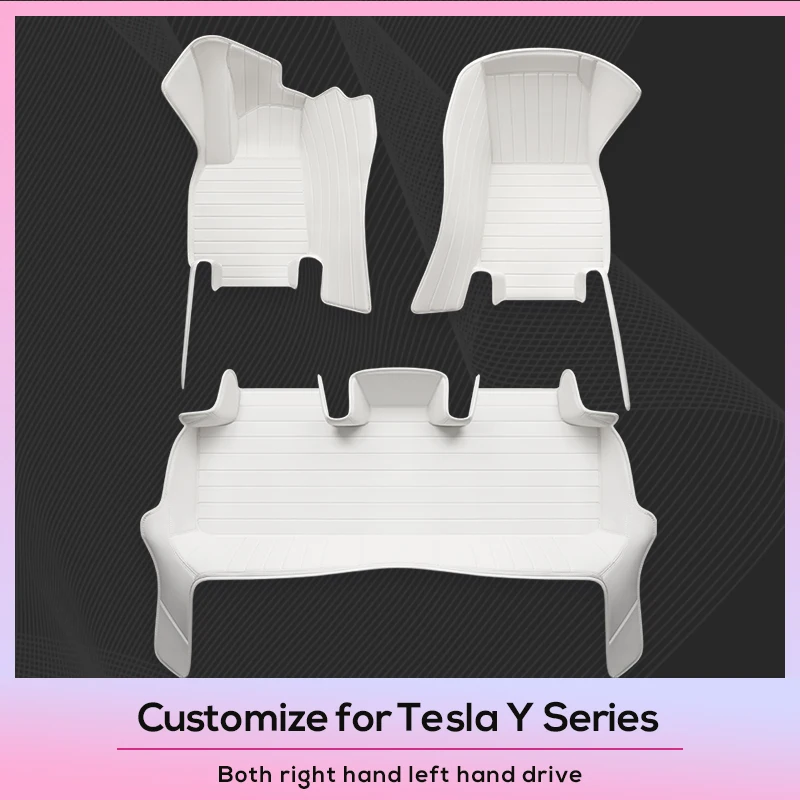 Tesla Model Y Custom Fit Accessori Per Auto Tappetino Interno Materiale Ecologico Per Tesla Model Y Singolo Strato Per Sedile Anteriore E Posteriore