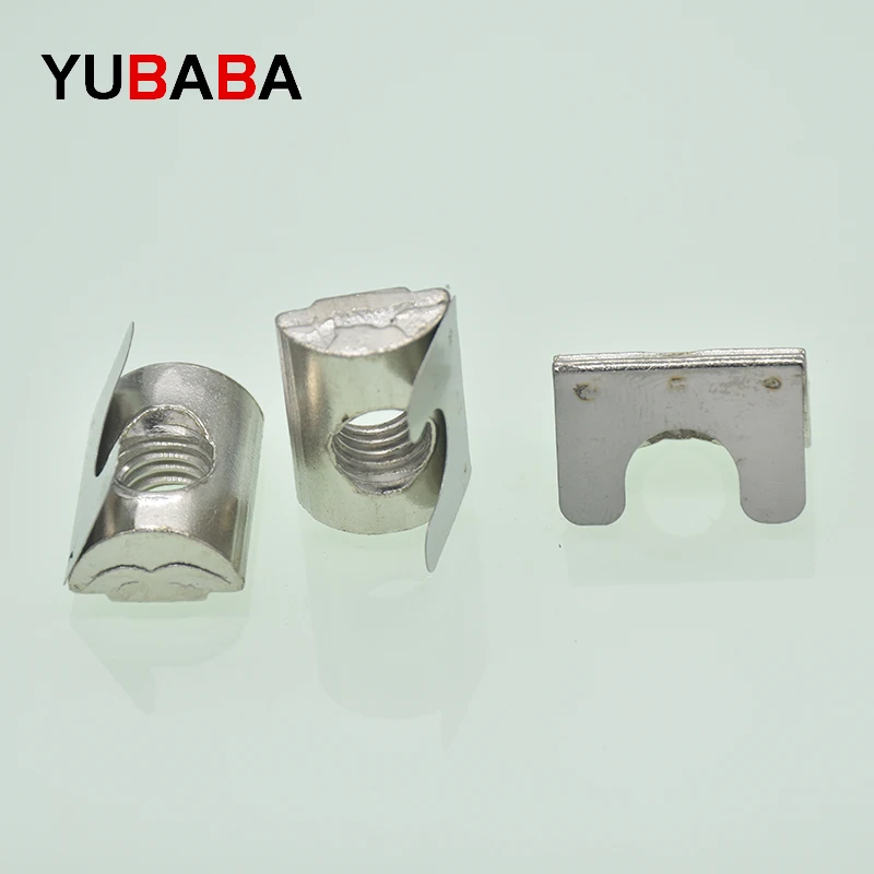 Drop in T Nut with Spring Sheet for Aluminum Extrusion with Profile 3030/4040/4545 Series