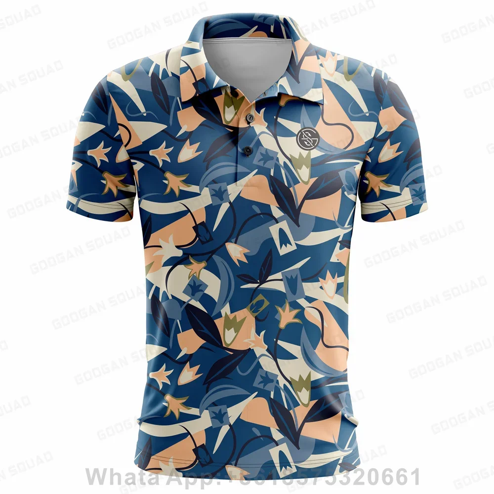 Nieuwe-Camiseta de Golf a la moda para hombre, Polo de Golf, camisetas de verano de manga corta de respiración fina, camisetas a