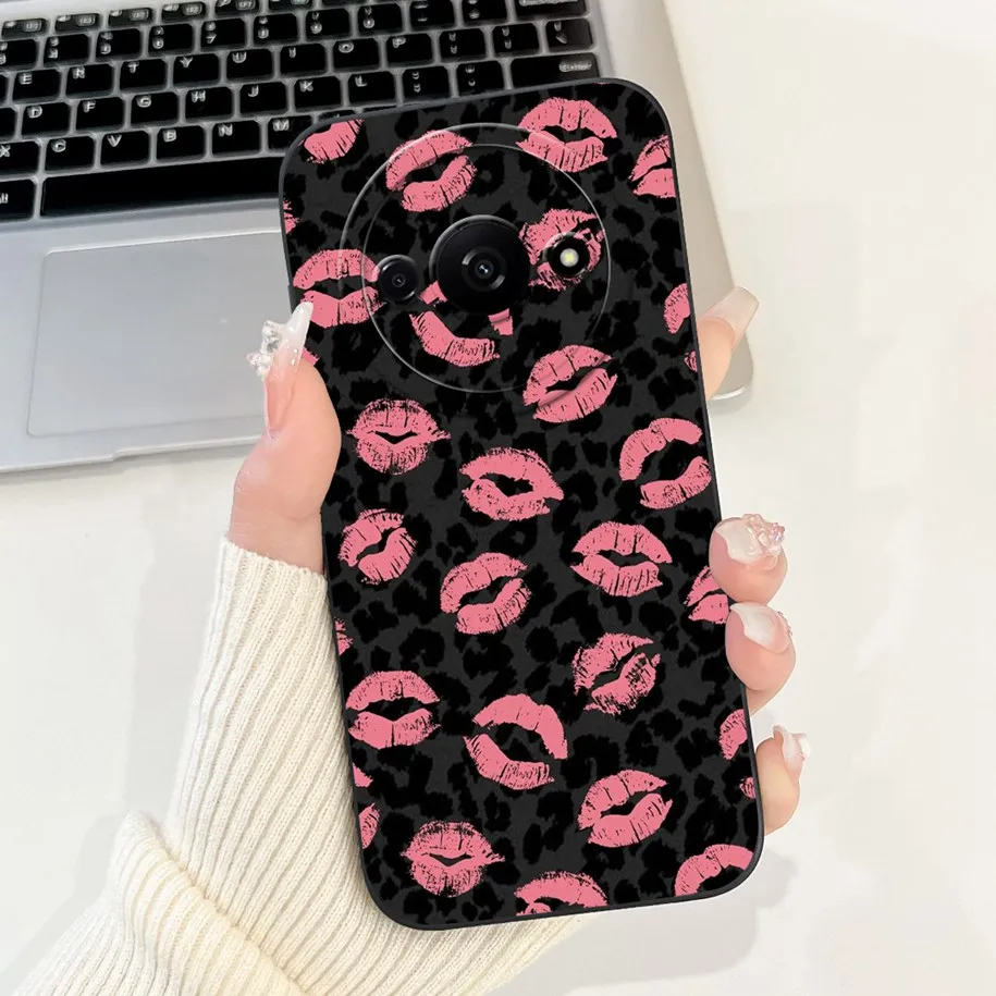 2024 New Fashion Flower Square Silicone Camera Lens Protective Cover