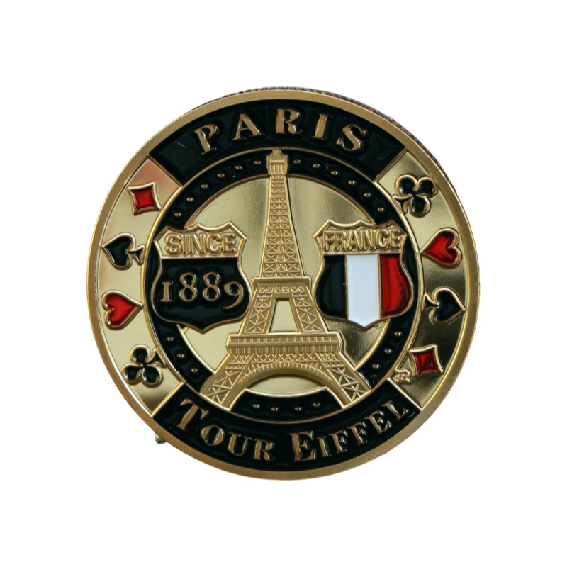 

Eiffel Tower Love Gold Plated Coins Collection Crown Lucky Chips Paris Hotel VIP Commemorative Coins