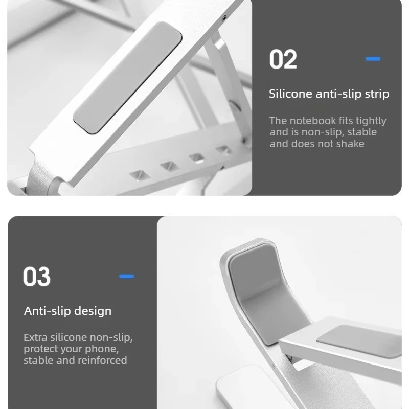2026 맥북 노트북 스탠드 접이식 조절 가능 알루미늄 컴퓨터 PC 태블릿 스탠드 노트북 테이블 홀더 방열 기능
