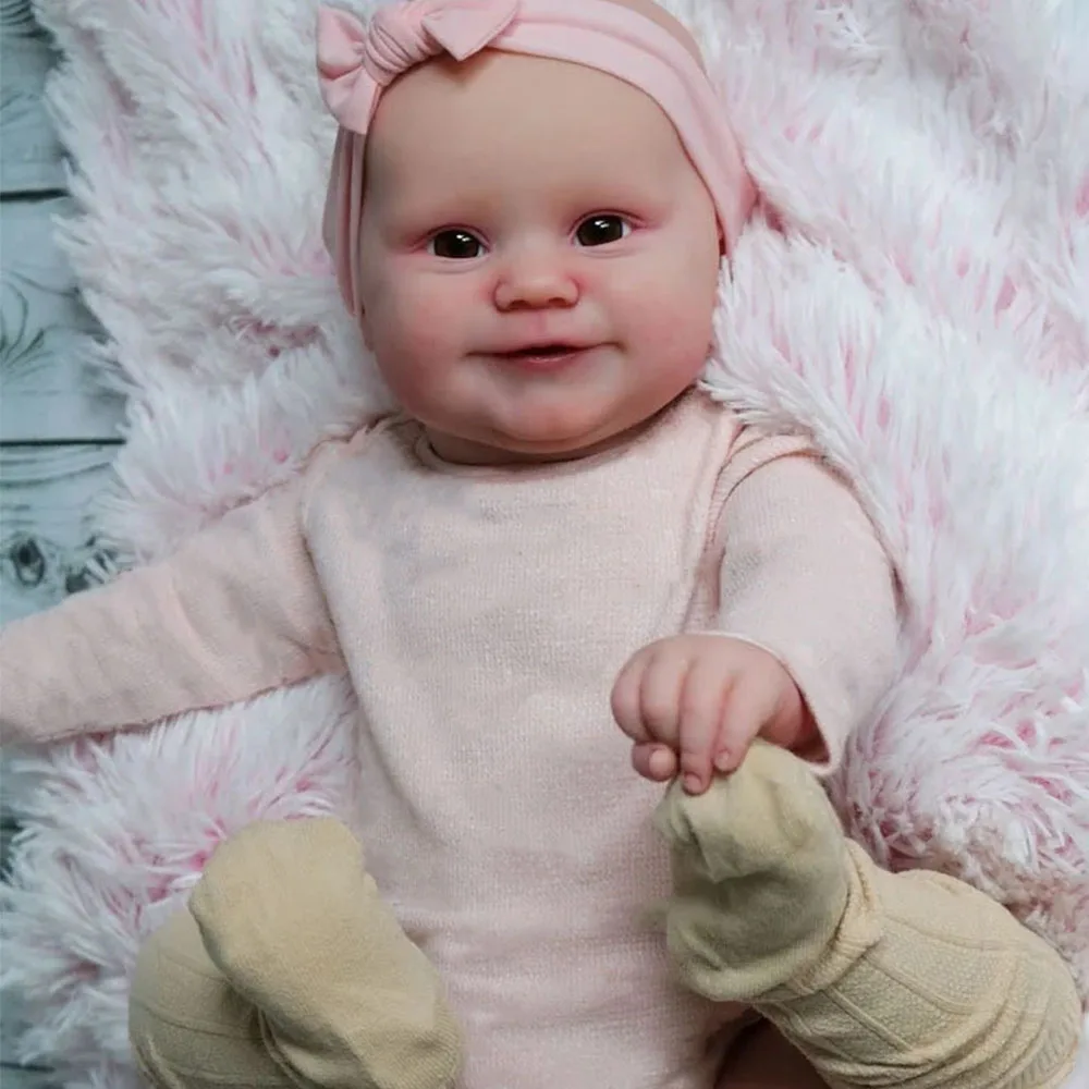 50CM Full Body Silicone Bebe Reborn Doll Maddie Reborn Toddler Girl  Bonecas Detailed Painting Skin Baby Waterproof