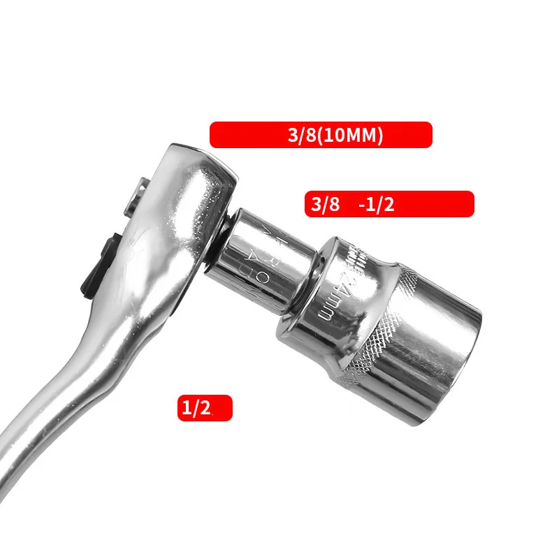 Lot 4 Adaptateurs De Douilles 1/2, 3/8, 1/4 Pouce Chrome Vanadium - Neuf