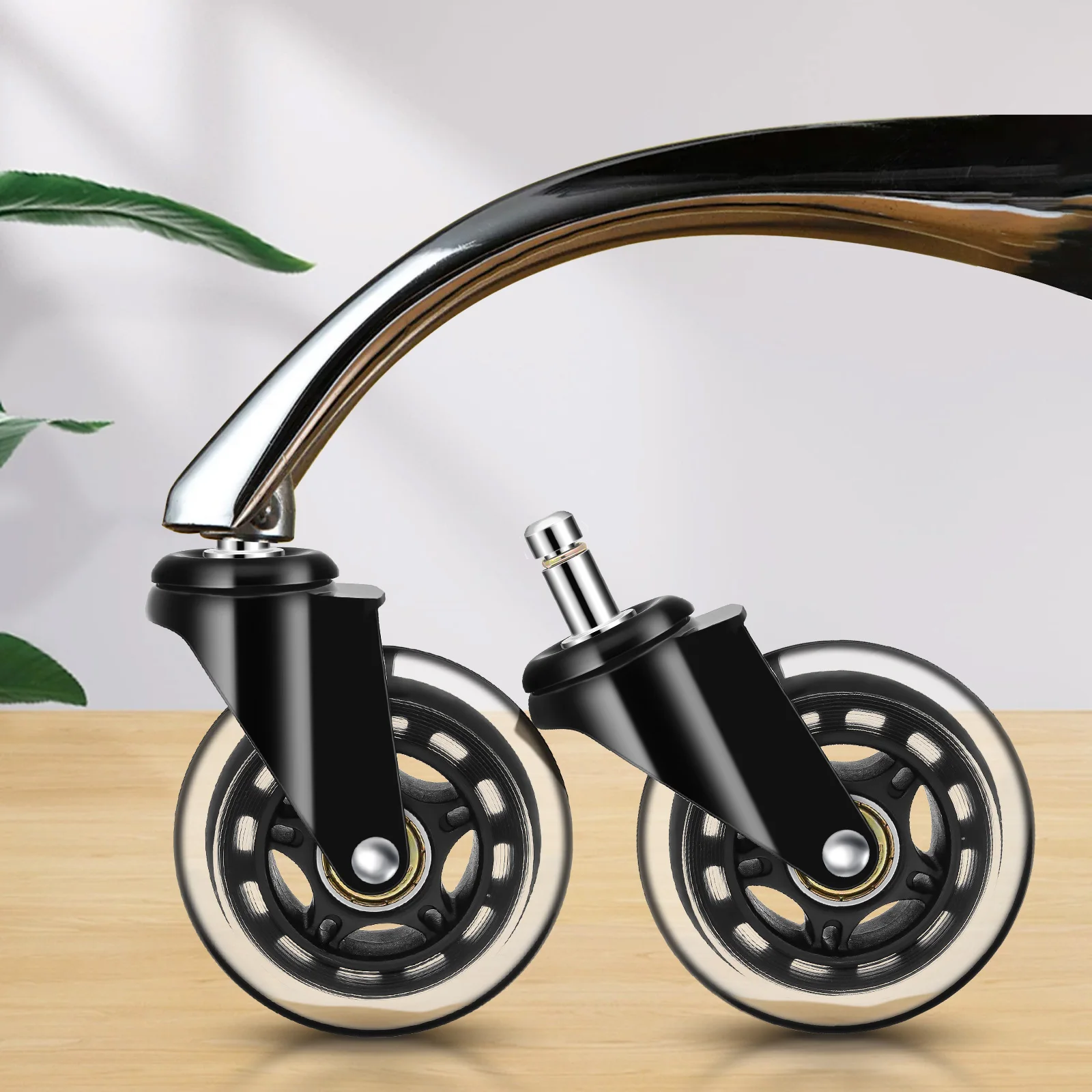 5PCS Universal Mute Caster 50KG Wheel 10mm 11mm Replacement Office Chair Swivel Rollers 360 Degree Wheels Furniture Hardware
