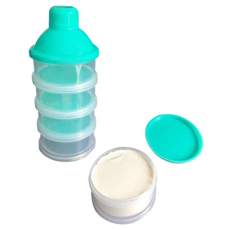 4/5 Grid Portable Milk Powder Formula Dispenser Container Storage Essential Cereal Boxes Toddle Baby Snacks Food Storage Box milk powder storage box