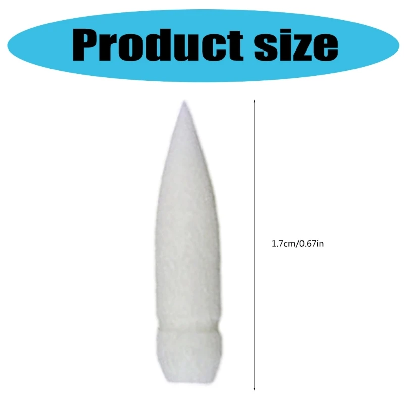 아크릴 마커 교체 가능 팁 1mm-4mm 라인 와이드용 10개 소프트 브러시 팁
