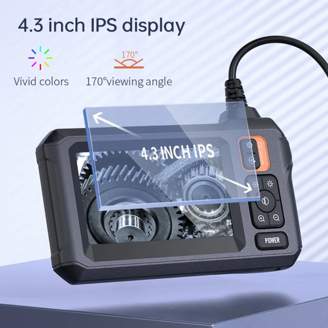 WADEO Endoscopio A Doppia Lente 1920x1440P Per Smartphone – Cavo 5m, LED E IP67