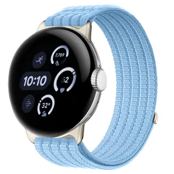 Nylon Loop Smartwatch Band - Premium Strap for Pixel Watch Accessories (Island Blue)
