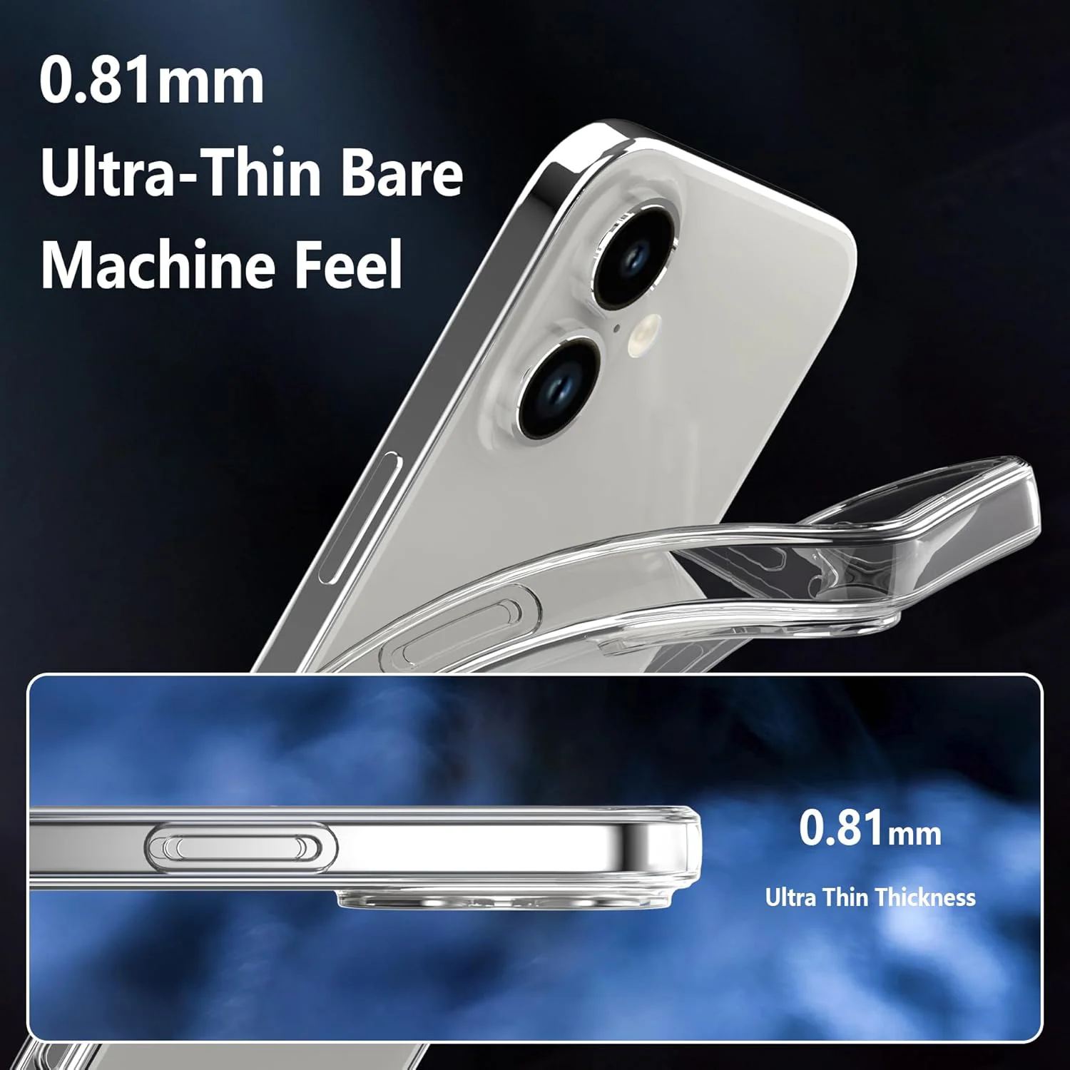Luxury Ultra Thin Transparent Silicone Phone Case - Soft Protective Back Cover