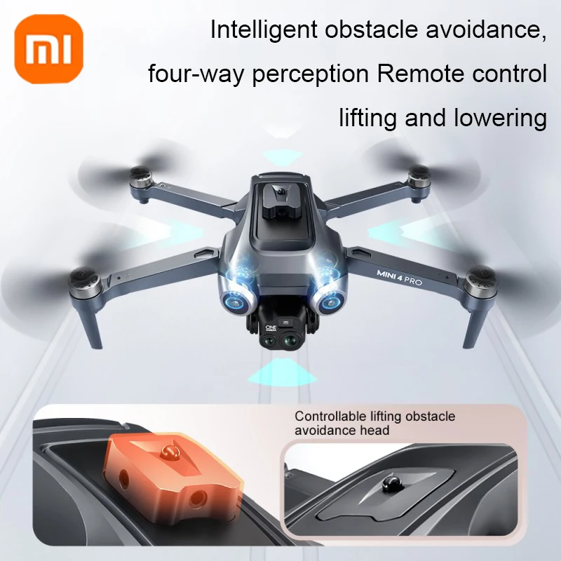 Foldable Quadcopter Xiaomi V600 Drone 8K Mini 4 Professional HD Dual Cameras Optical Flow Positioning Auto Avoidance WIFI UAV GPS 10000M
