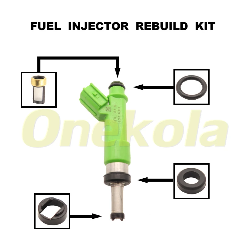 

Fuel Injector Seal O-Ring Kit Seals Filters for Toyota Highlander 2.7 Camry RAV4 2.5L 23250-36010 23209-36010