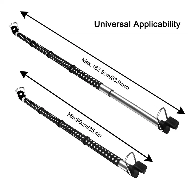 Car Clothes Hanger Bar, Expandable Heavy Duty Car Clothes Rack Uitable for Most Cars Trucks SUVs Vans RVs Road Travelers 63 Inch