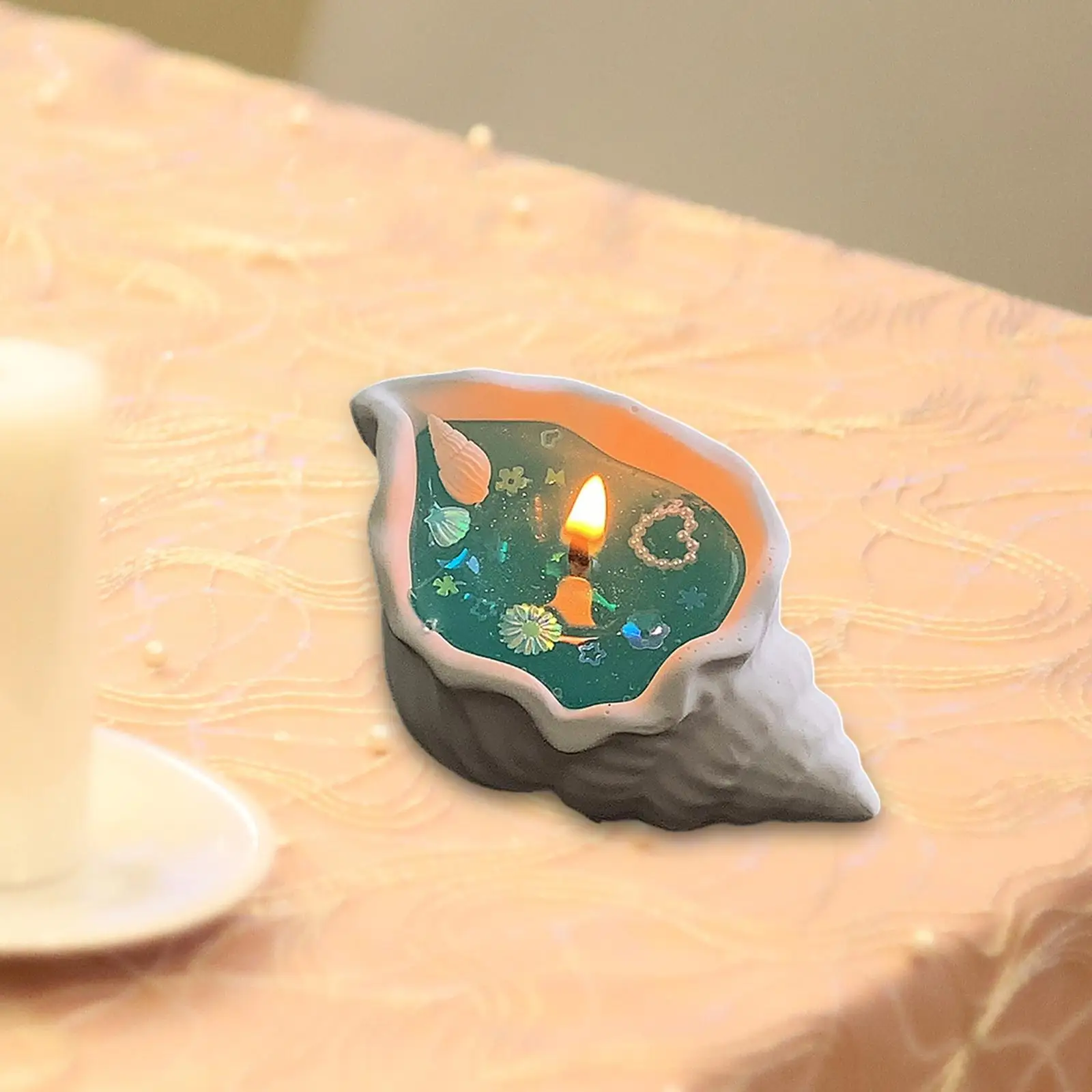 Ocean Candle Unique Romantic Handmade Conch Candle Smokeless Candle for Christmas Birthday Valentine's Day Bedroom Women