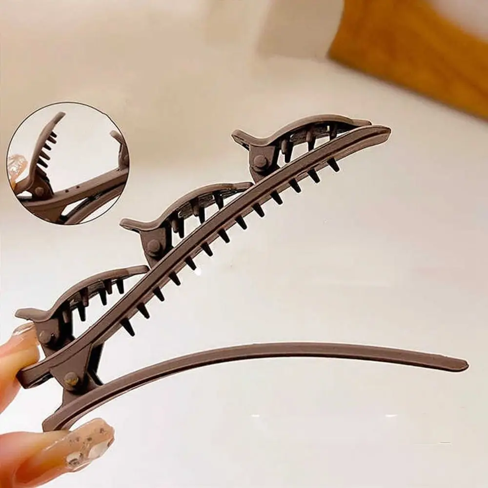 Elegant Side Barrettes Braided Hair Clip Korean Style Hairpin Duckbill Clip Headwear Plastic Bangs Clip Streetwear