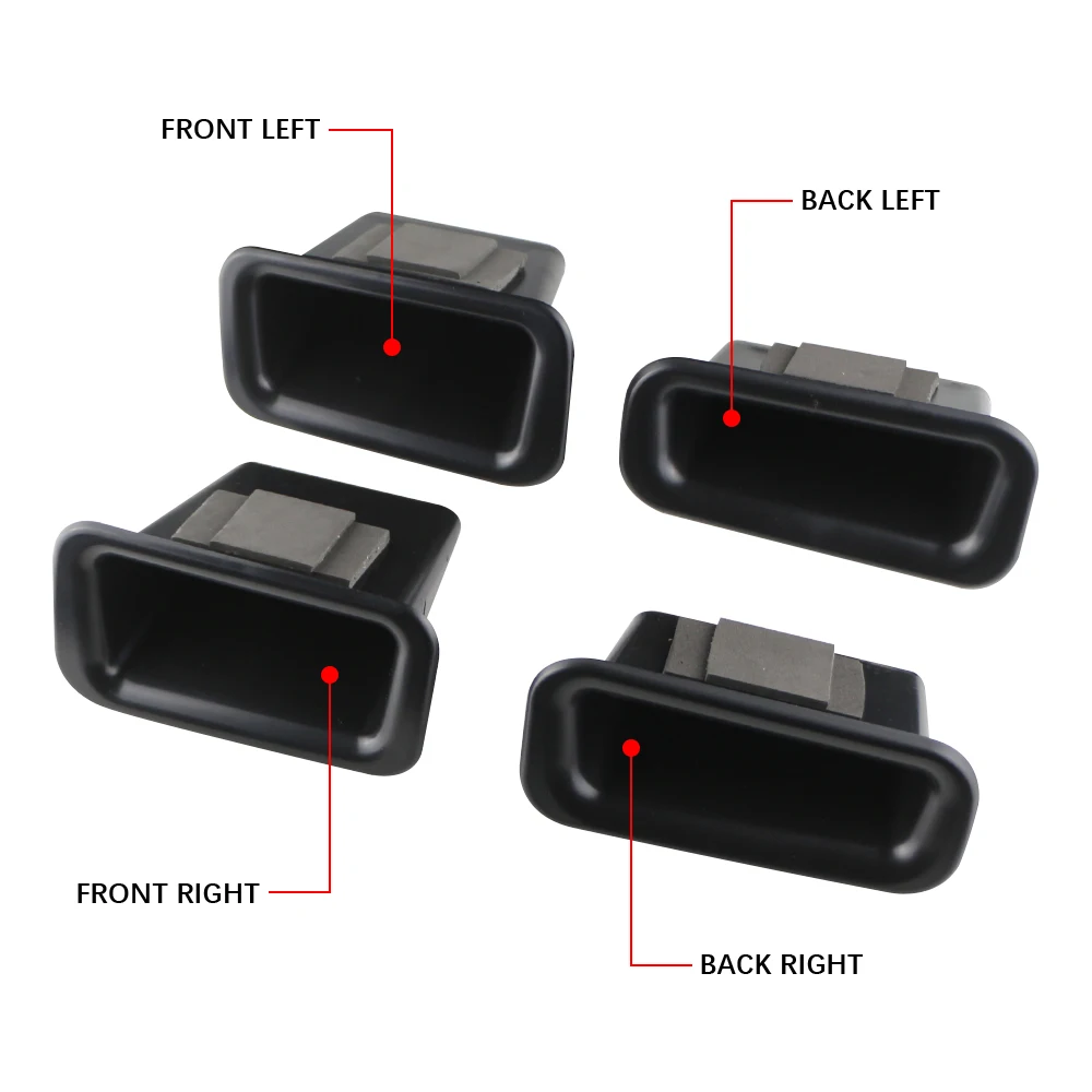 2 Teile/satz ABS Auto Tür Armlehne Lagerung Box für Ford Explorer 2011 - 2022 Türgriff Boxen Fall Halter Container zubehör – Detail 3