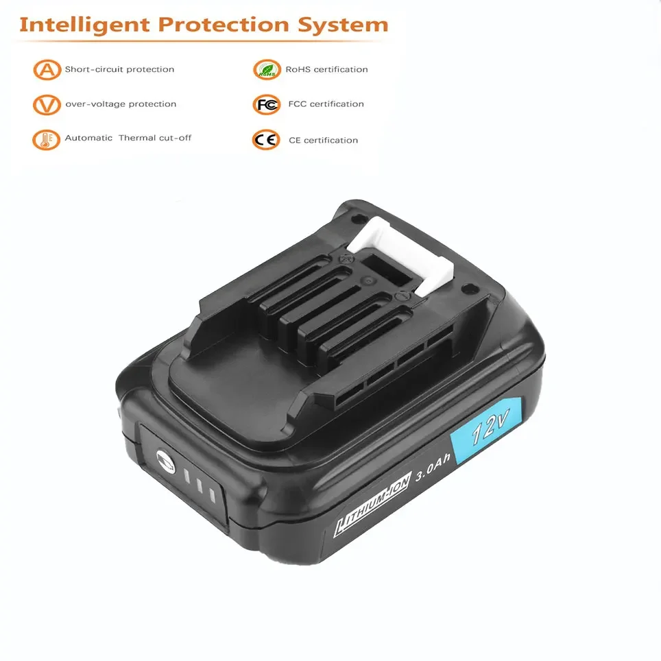 12V 3000mAh Rechargeable Battery Power Tools Replaceable Battery For Makita BL1021B BL1041B BL1015B BL1020B BL1040B power tool battery rechargeable battery battery replacement