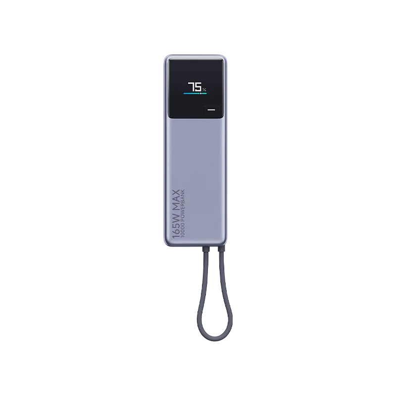 10000mAh Xiaomi Built-in Cable Power Bank 165W Max Flight-approved USB-C Charging Color Display for iPhone 15 Xiaomi 14 Macbook 6